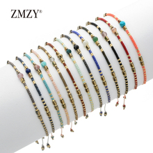 ZMZY 13 piezas mezclado colorido y lindo de piedra, pulsera de la amistad, pulseras para las mujeres hecho a mano Miyuki Semilla de joyas de perlas 2024 - compra barato