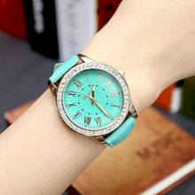 women watches 2016 Fashion quartz-watch Women's clock relojes mujer dress ladies watch Business PU Leather Dress Watch 2024 - купить недорого