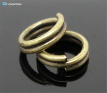 Doreen Box Lovely 1000PCs Bronze Tone Double Loop Split Open Jump Rings 5mm Dia. (B04411) 2024 - buy cheap