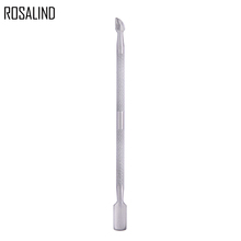 Инструменты для дизайна ногтей ROSALIND, 1 шт., маникюрный очиститель для ухода за кутикулой, 2-сторонняя ложка, толкатель для педикюра, толкатель для кутикулы из нержавеющей стали 2024 - купить недорого