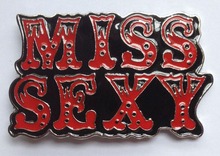 MISS SEXY  belt buckle with pewter finish SW-BY42 suitable for 4cm wideth belt with continous stock free shipping 2024 - buy cheap