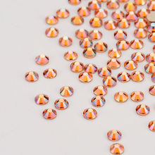 SS3-SS20 Amber Flatback Rhinestones Non Hotfix Glue On Glitter Glass Rhinestone For Needlwork DIY Crafts Nail Art Decorations 2024 - buy cheap