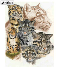 New 5D Diamond Painting Kit Leopard Full Square Diamond Embroidery tiger 3D Diamond Mosaic Rhinestone Painting Animal Picture 2024 - buy cheap