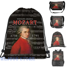 Funny graphic print shoulder Bags women Wolfgang Amadeus Mozart Single shoulder backpack travel for men Gym Bag 2024 - buy cheap