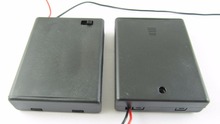 Caja de almacenamiento de Clip de batería AAA, caja de almacenamiento de 4x200 V, 4AAA, 6V, con interruptor de cables de alambre, 1,5 Uds./lote 2024 - compra barato
