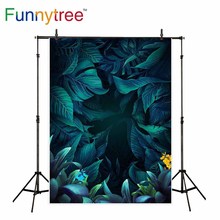 Funnytree-telón de fondo para estudio fotográfico, pintura mágica vintage tropical de hojas, profesional, photobooth 2024 - compra barato