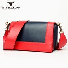 New Women Colors Panelled Leather Flap Shoulder Bag Party Purse Packing Crossbody Bolsa Feminina Cover Small Chest Pack Bag 2024 - buy cheap