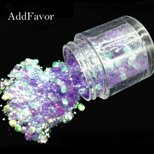 Addfavor 2pcs Holographic Nail Glitter Mixed Chunky Glitter Powder Sequin Flakes DIY Nail Art Decoration Uv Gel Polish Manicure 2024 - buy cheap