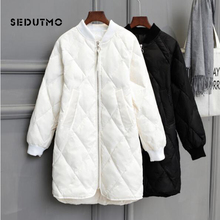 SEDUTMO Winter Long Womens Down Jackets Ultra Light Duck Down Coat Oversize White Puffer Jacket Slim Autumn  Parkas ED464 2024 - buy cheap