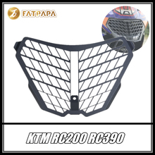 Для KTM RC200 RC390 аксессуары для мотоциклов алюминиевые передние фары Защитная крышка 2024 - купить недорого