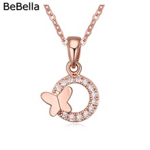 BeBella Butterfly Pendant Necklace Made With High Quality Cubic Zirconia Stone Micro Pave Setting For Women Gift 2024 - buy cheap