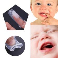 Baby toothbrush teether montessori silicone kids full boy girl care children teeth nick Clear Massage Soft Silicone Finger 2024 - buy cheap