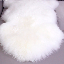 White Australian Sheepskin Rug Natural Large Real Fur Carpet Bed Throw Blanket Decorative Floor Mat Christmas 2024 - buy cheap