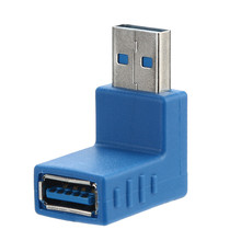 Новейший адаптер USB 3,0 A папа-мама удлинитель 90 градусов под прямым углом адаптер штекер Mini l0904 #3 2024 - купить недорого