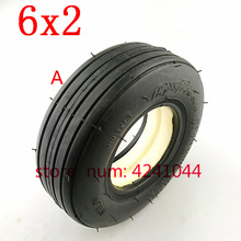 6X2 Solid tire 6x2 Pneumatic tyre inner tube Electric Scooter Wheel Chair Truck Use 6" Tire Tyre F0 Pneumatic Trolley Cart 2024 - buy cheap