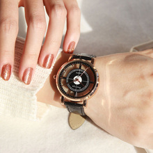 Relógio de pulso feminino com pulseira de quartzo, relógio de pulso elegante casual preto, estiloso e luxuoso para mulheres 2024 - compre barato