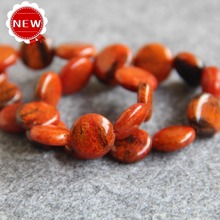 12mm For Necklace&Bracelet Orange Natural Turkey Stone Beads Round DIY Beads Stone Accessory Parts 15inch Fashion Jewelry Making 2024 - buy cheap