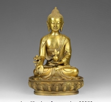 12 estatua de Buda Tathagata Sakyamuni, templo de budismo tibetano, de latón y cobre, medicina 2024 - compra barato