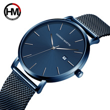 Men Watches 2019 Top Brand Luxury Blue Men's Business Wristwatch Quartz Calendar Stainless Steel Waterproof Relogio Masculino 2024 - buy cheap