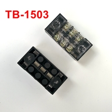 Conector de terminal montado de painel, 5 lâmpadas tb-1503 tb, 600v, 15a, 3 posições 2024 - compre barato