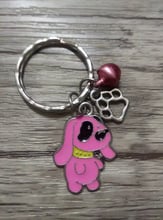 Vintage Enamel Staffordshire Bull Terrier & Copper Bell & Dog paw Charms Keychain For Key Ring Key Chain DIY Accessories D275 2024 - buy cheap