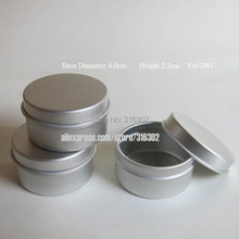 Frascos de alumínio para creme 20g, mini pote vazio de metal para cosméticos de viagem de 20cc 30x20g 2024 - compre barato