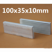 5 Pieces lot 100x35x10mm Aluminum Heatsink Radiator For Chip LED Computer 2024 - buy cheap