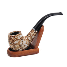 Classic Marbling Resin Multicolor Pipe Chimney Filter Smoking Pipes Tobacco Pipe Cigar Narguile Grinder Smoke Mouthpiece 2024 - buy cheap