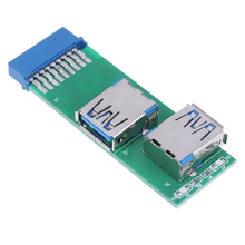 1Pc Internal Mainboard 2 Ports USB 3.0 Female to 20 Pin Female Header Adapter new 2024 - buy cheap