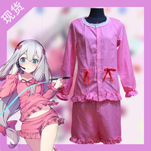 Pijama de Lolita japonés para cosplay, ropa de casa, Disfraces de Halloween, top, pantalones y lazo, eromanga sensei, Izumi Sagiri 2024 - compra barato