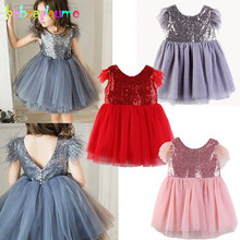 Baby Girls Summer Dresses 2019 Fashion V-neck Lace Tutu Sleeveless Kids Party Dress For Children Clothes Princess Costume BC1467 2024 - buy cheap