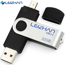LEIZHAN OTG USB Flash Drive Micro USB Smart Phone 4GB 8GB 16GB 32GB PenDrive Customized Memory Stick U Disk Pen Drive 2024 - buy cheap