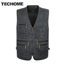 New Summer Casual Men Vest Sleeveless Jacket Male Plus Size Vest Men Multi Pocket  Vest Men Deporte Photography Vest XL-5XL 2024 - buy cheap