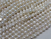 Wholesale Real Pearl Bead 10mm 15'' White Natural Freshwater Pearl Loose Bead Free Shipping Handmade Gift 2024 - buy cheap