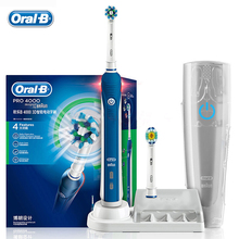 Oral B Pro4000 3D Smart Electric Toothbrush D20525 Pressure Sensor 4 Modes 48800 Times Brushing/Min Teeth Whitening Deep Clean 2024 - buy cheap