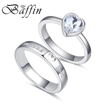 Baffin модные оригинальные кристаллы от SWAROVSKI серебряного цвета свадебные кольца наборы романтические юбилейные аксессуары для женщин 2024 - купить недорого