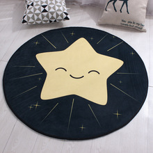 Cute cartoon round carpets for living room bedroom blanket Child study Room Computer chair Mat Kids Crawl carpet Home Large Rugs 2024 - buy cheap