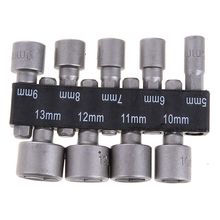 9 unids/set 5mm-13mm 1/4 pulgadas DIY vástago hexagonal Socket Sleeve boquillas tuerca Driver Bit Set adaptador de broca para herramienta eléctrica de carpintería 2024 - compra barato