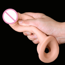 Super Soft Realistic Big Male Penis Sleeve Extender Reusable Condom Dick Penis Enlargement Delay Time Cock Ring Sex Toys For Men 2024 - buy cheap