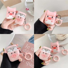 Pink Pig Case For Apple Airpods Case Protective Cover Cute Bluetooth Wireless Earphone Case For AirPods Soft Charging Box 2024 - buy cheap