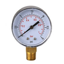 0/15 PSI 0/1 Pressure Gauge Fuel Air Compressor Meter Hydraulic Pressure Tester Manometer Double Scale Pressure Measurering 2024 - купить недорого