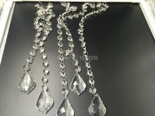 10 chains 50mm Maple Leaf Shape With 14mm Octagon Bead Wedding Centerpiece Decoration Curtain Decor DIY Crystal Prisms 2024 - buy cheap