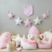 Nordic Style Stars String Children's Room Wall Decorations Handmade Nursery Star Garlands Kids Room DIY Photography Props 2024 - buy cheap