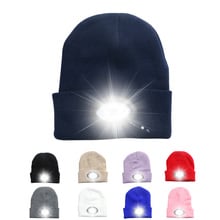 Powerful led Headlamp 6LED Knitted Beanie Hat Rechargeable Light Hands Free Flashlight Cap for Climbing Fishing Camping Warm Hat 2024 - buy cheap