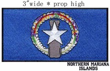 Northern Mariana Islands Flag 3" wide embroidery patch  for freedom/lithuania/sew on patches 2024 - buy cheap