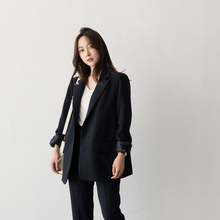 Woman suits lady suit office black suit female fashion spring temperament slim business OL professional two-piece suit 2024 - buy cheap