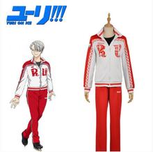 HOT Anime YURI!!! on ICE COSPLAY Victor Nikiforov  COS Halloween Party COSPLAY Campus uniform Costumes 2024 - buy cheap