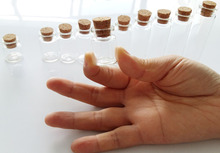10pcs 5ml small glass vials with cork tops bottles Little empty jars 22*30mm 2024 - buy cheap