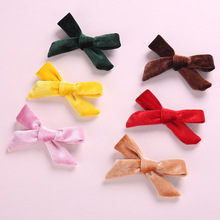 120pc/lot New 4 inch Velvet Bow With Clip Buotique Girls Velvet Bows Hairpins Hairgrips Party Hair Accessories 2024 - buy cheap