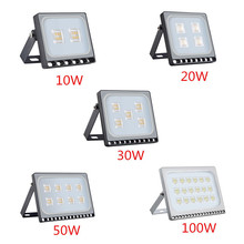 Ultradelgado reflector LED, lámpara de pared de iluminación exterior, reflector, 10W, 20W, 30W, 50W, 100W, IP65, 110V/220V, 4 Uds. 2024 - compra barato
